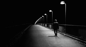 walking alone at night