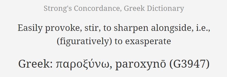 1 Cor 13 - irritable