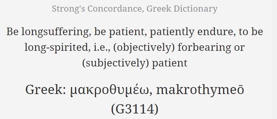 1 Cor 13 - patient